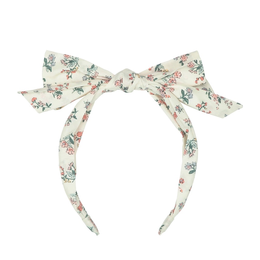 Flora Double Bow Headband Cover
