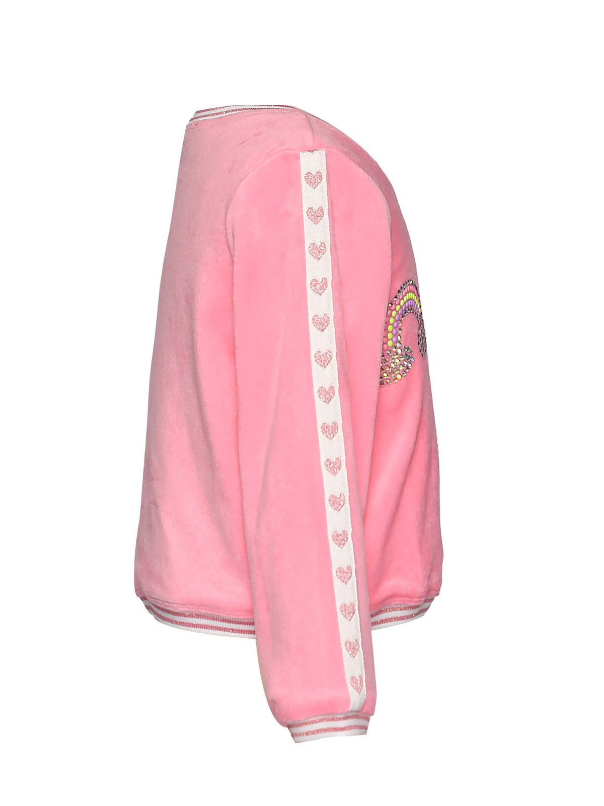 Pink Long Sleeve Velour Top Cover
