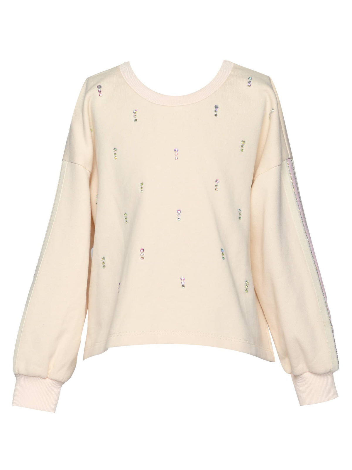 French Terry Sweatshirt w/ Rhinestones Cover