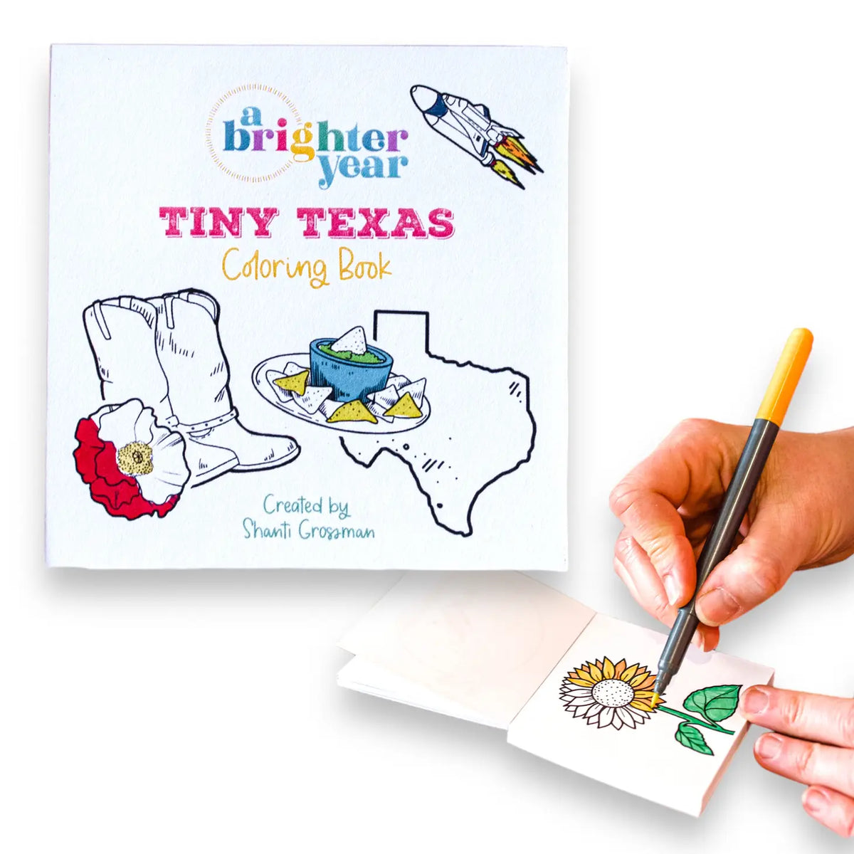 Tiny Texas Mini Coloring Book Cover