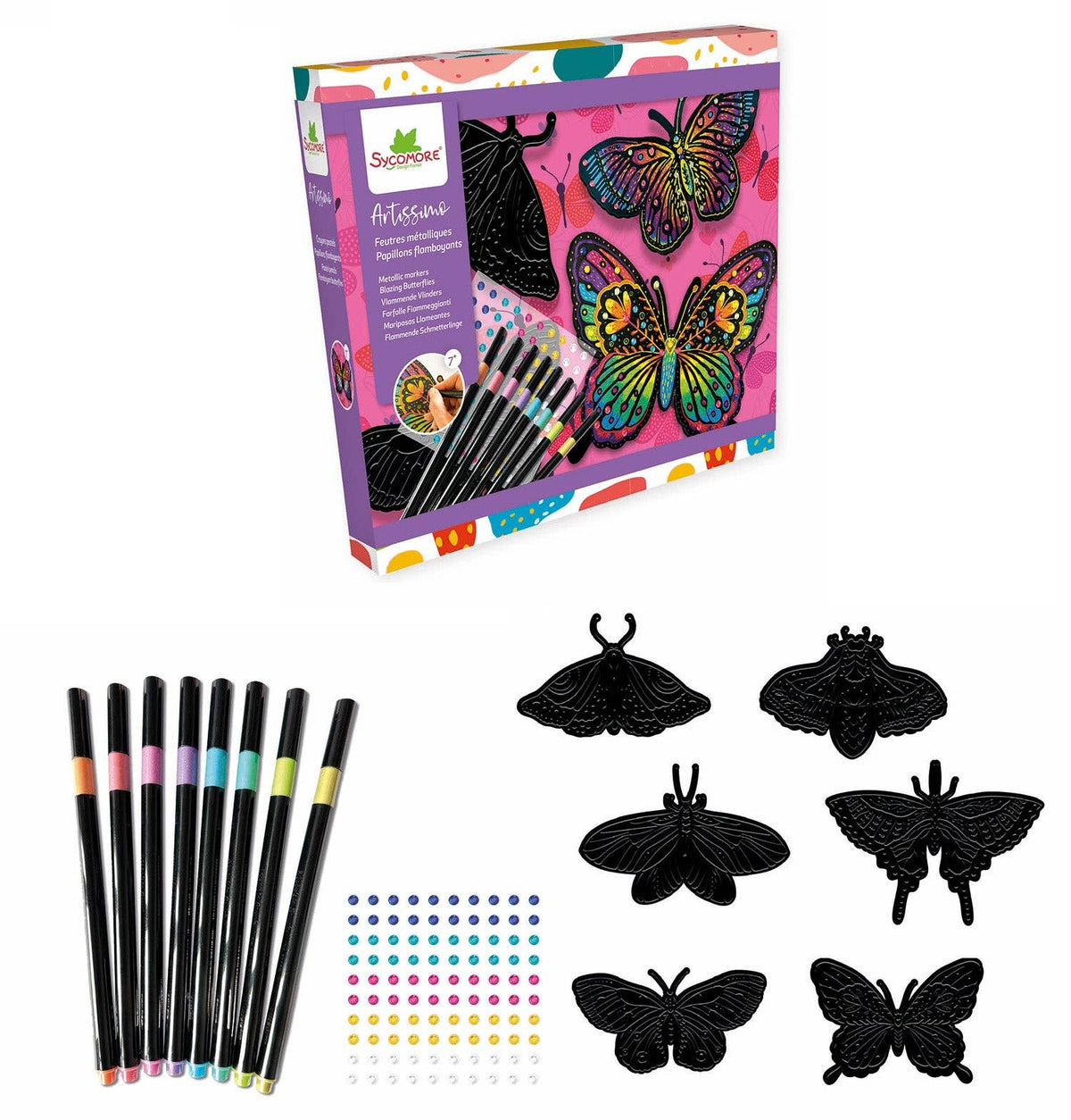 Artissimo: Color Pencils Flamboyant Butterflies Cover