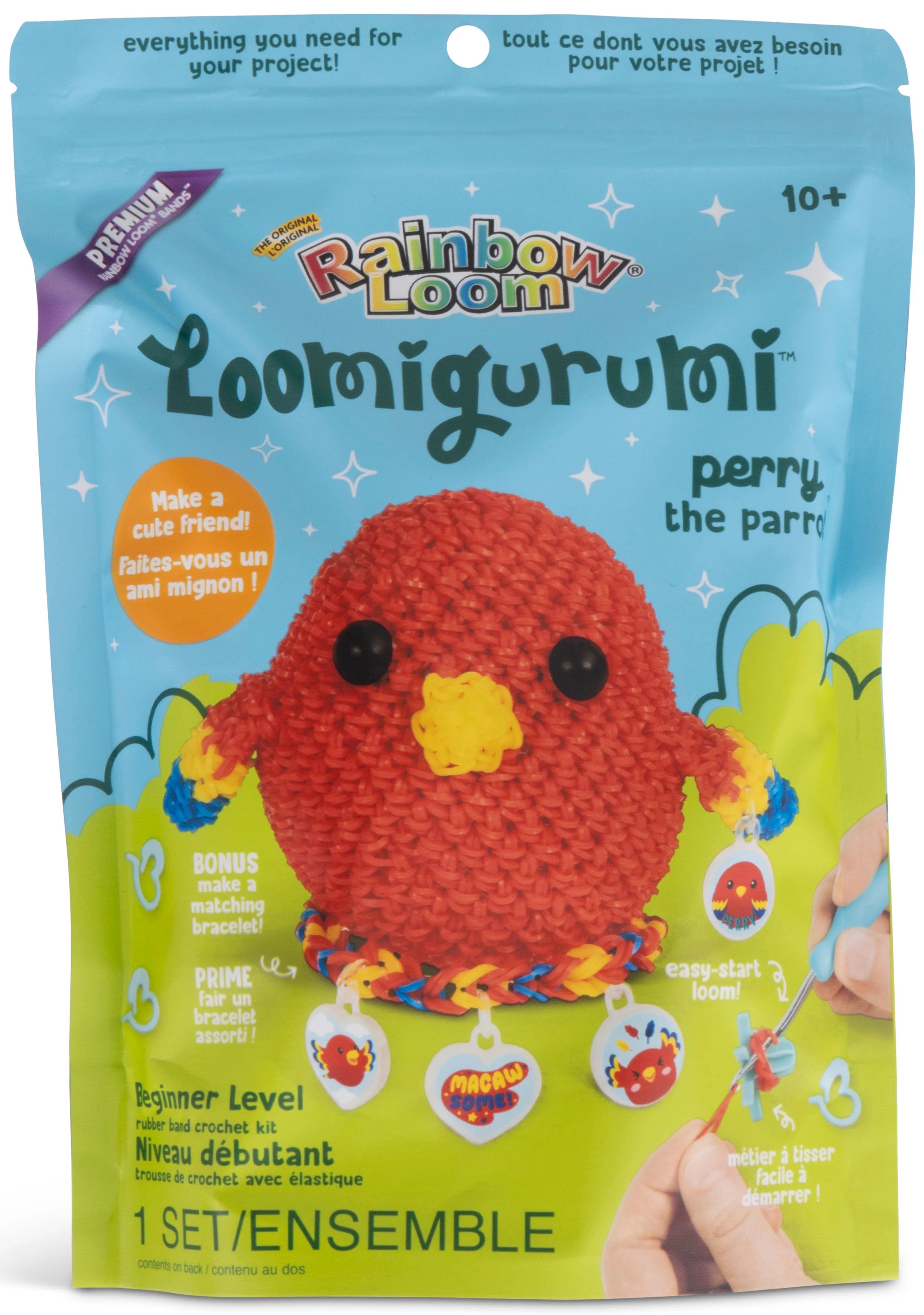Tomfoolery Toys | Parrot Loomigurumi Kit
