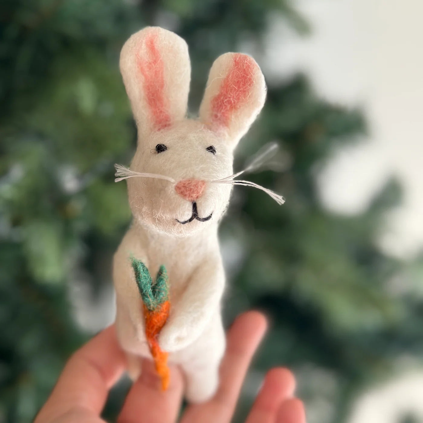Tomfoolery Toys | Bunny Finger Puppet