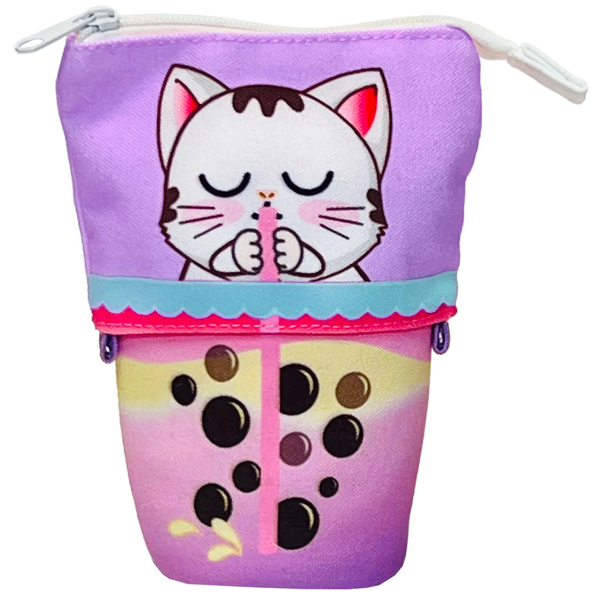 Boba Kitty Collapsible Pencil Case Cover