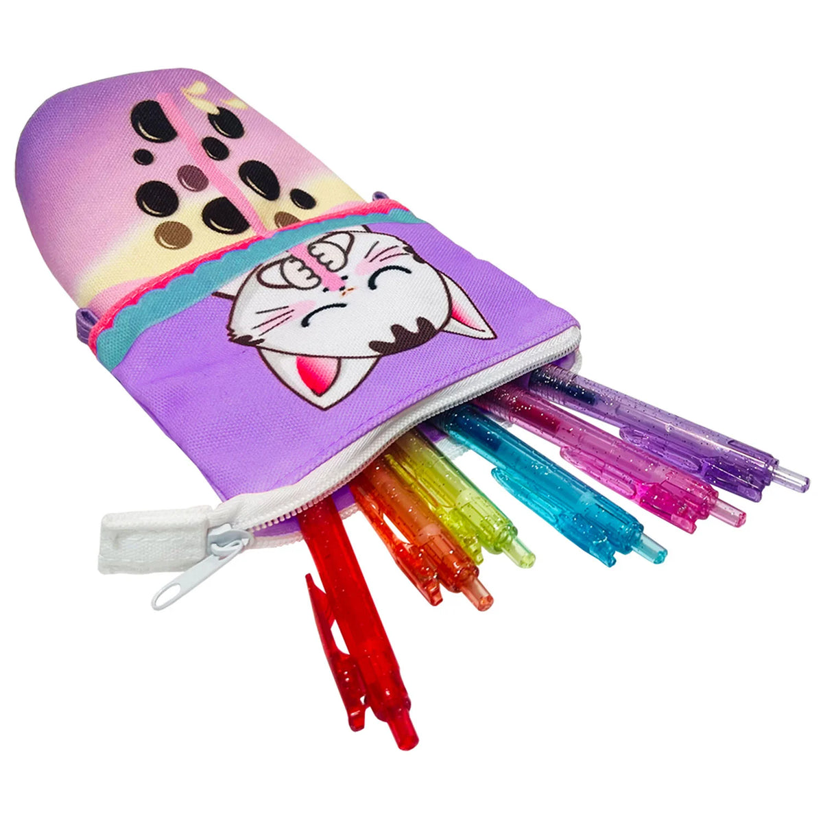 Boba Kitty Collapsible Pencil Case Cover