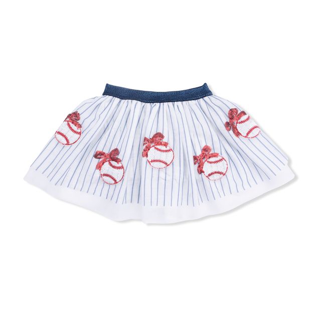 Tomfoolery Toys | Baseball Stripe Tutu Skirt w/ Bike Shorts