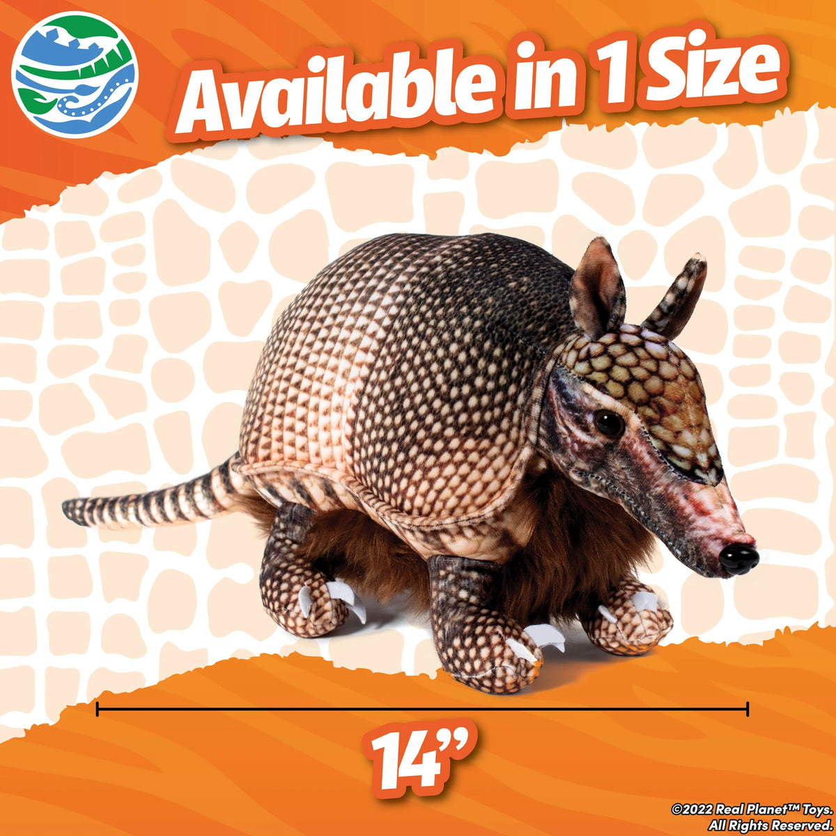 Brown Armadillo Plush 14