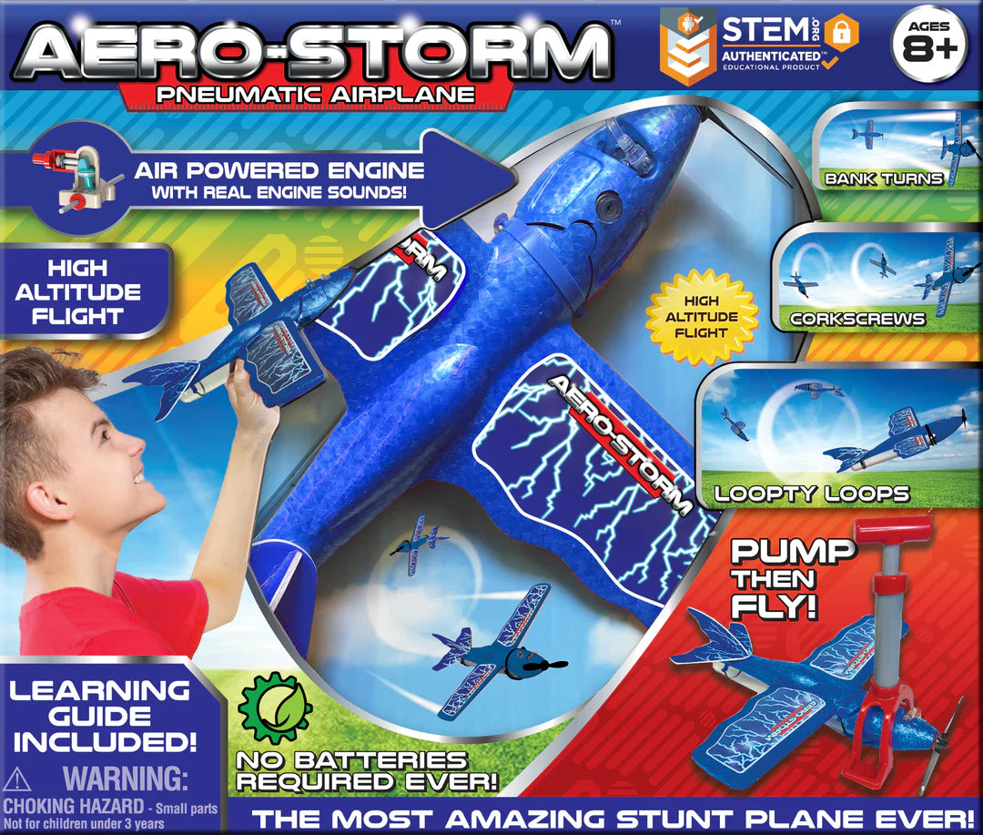 Tomfoolery Toys | Blue Aero-Storm Airplane