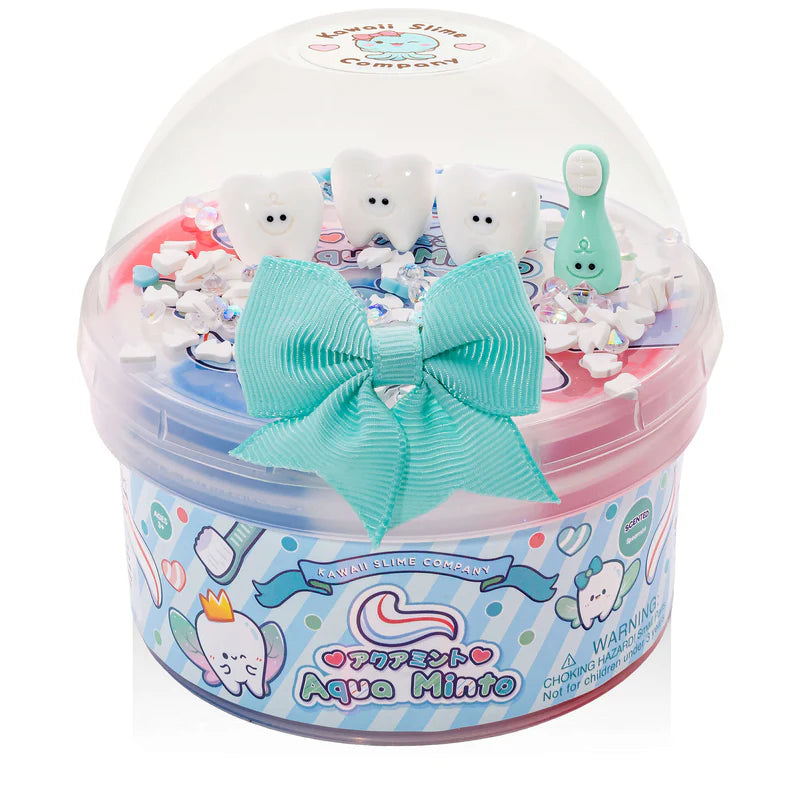 Aqua Minto Glossy Clear Slime Cover