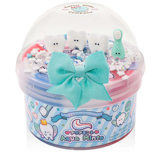 Tomfoolery Toys | Aqua Minto Glossy Clear Slime
