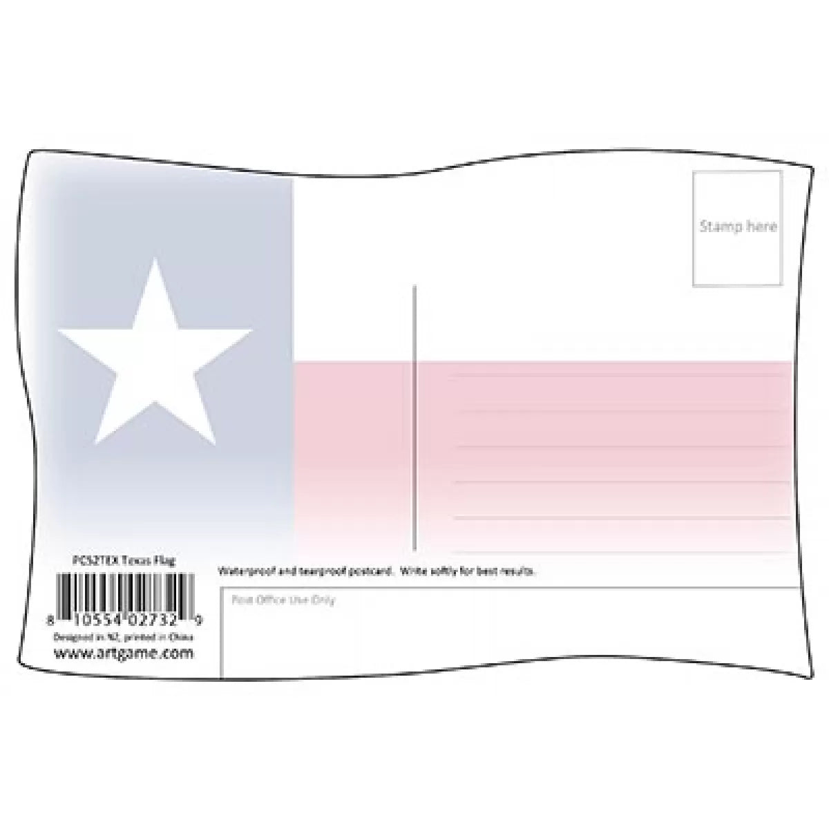 Lone Star Flag Postcard Cover