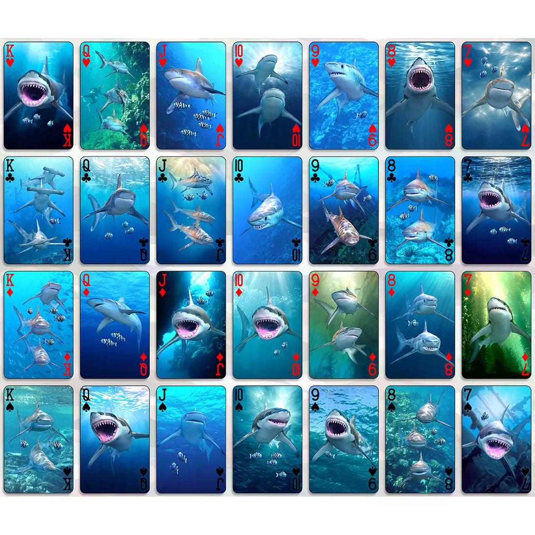 3D Shark Playing Cards Preview #5