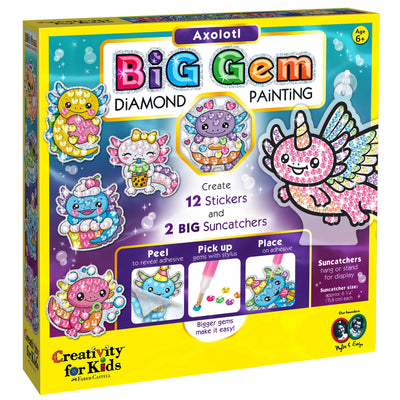 Axolotl Big Gem Diamond Painting Preview #1