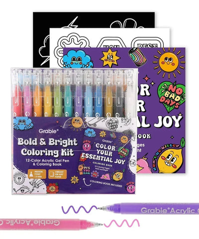 Bold & Bright Coloring Kit: Essential Color Preview #1