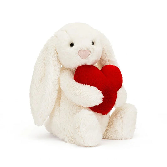 Tomfoolery Toys | Bashful Red Heart Bunny