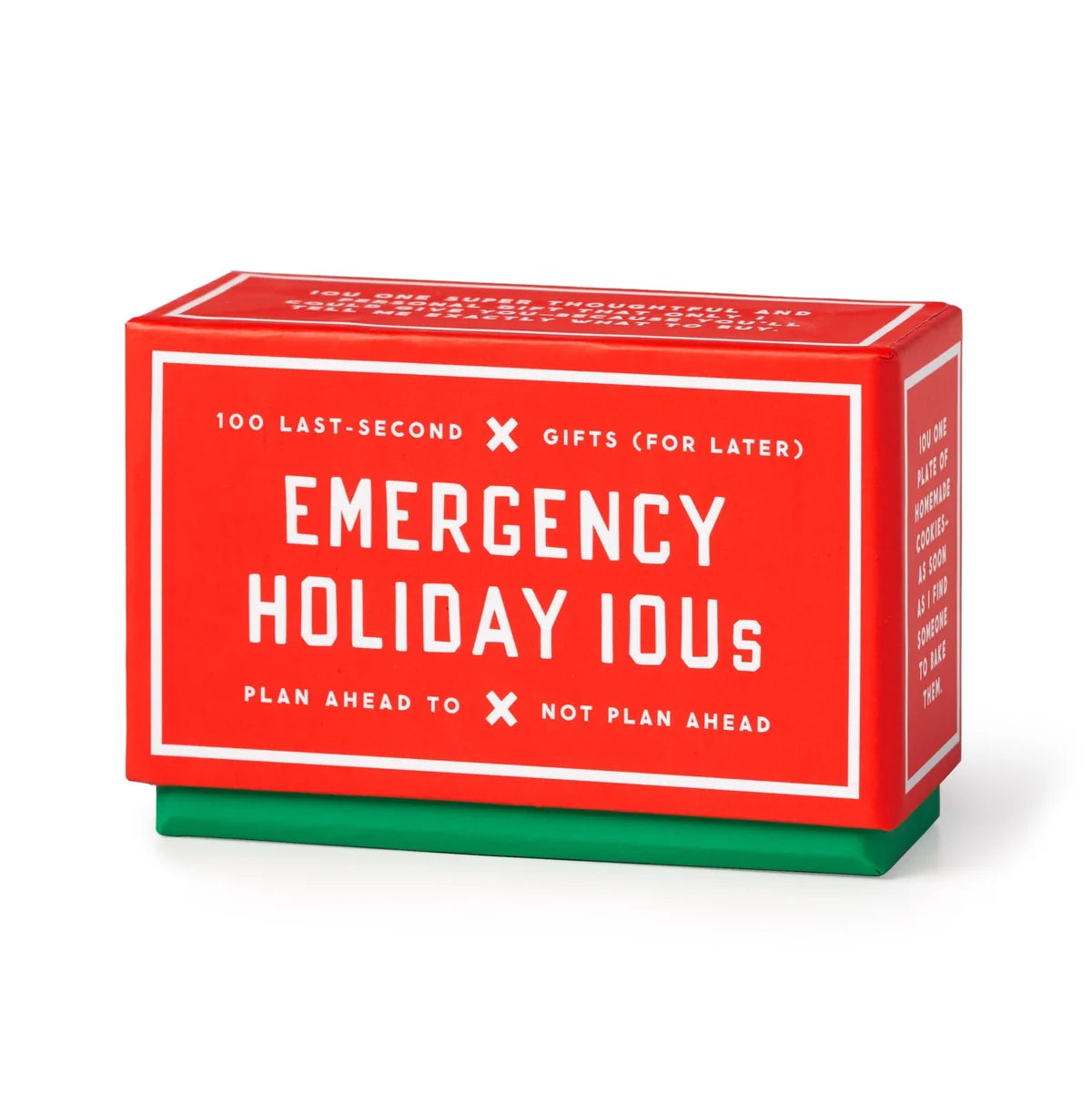 Emergency Holiday IOUs Card Set Cover