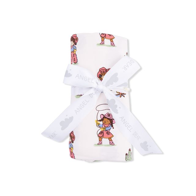 Tomfoolery Toys | Vintage Cowgirl Swaddle Blanket
