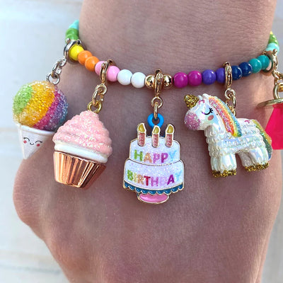 Pink Glitter Cupcake Charm Preview #2