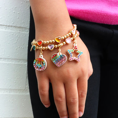 Rainbow Sparkle Heart Charm Preview #2