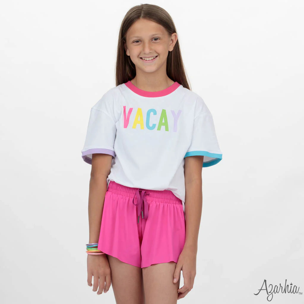Magenta Butterfly Flowy Shorts Cover