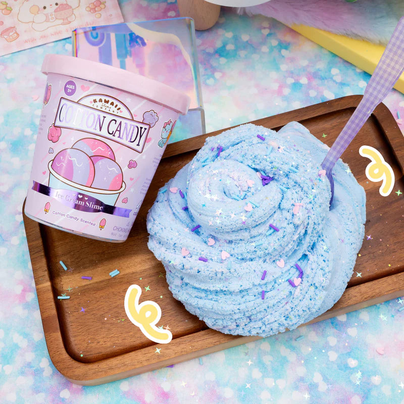 Ice Cream Pint Slime: Cotton Candy Cover