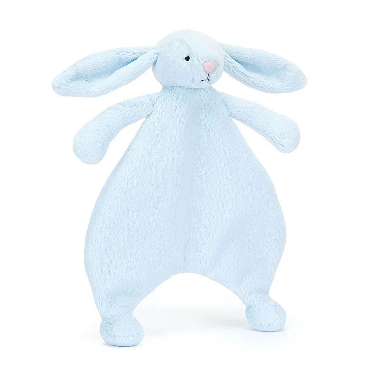 Bashful Blue Bunny Comforter Cover