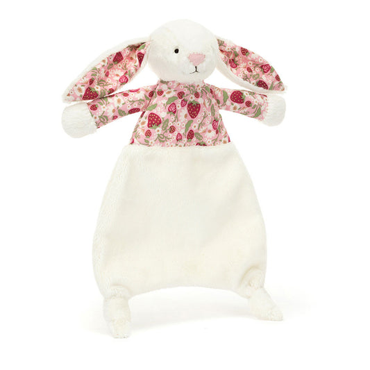 Tomfoolery Toys | Berry Blossom Cream Bunny Comforter