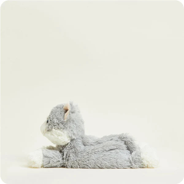Laying Down Gray Cat Warmies Cover