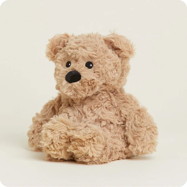 Junior Brown Curly Bear Warmies Cover