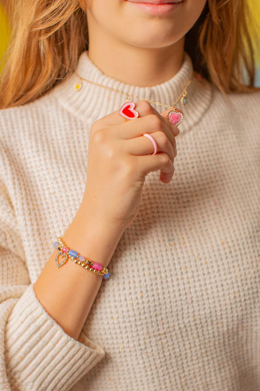 Tomfoolery Toys | Chic Tickled Pink Rings