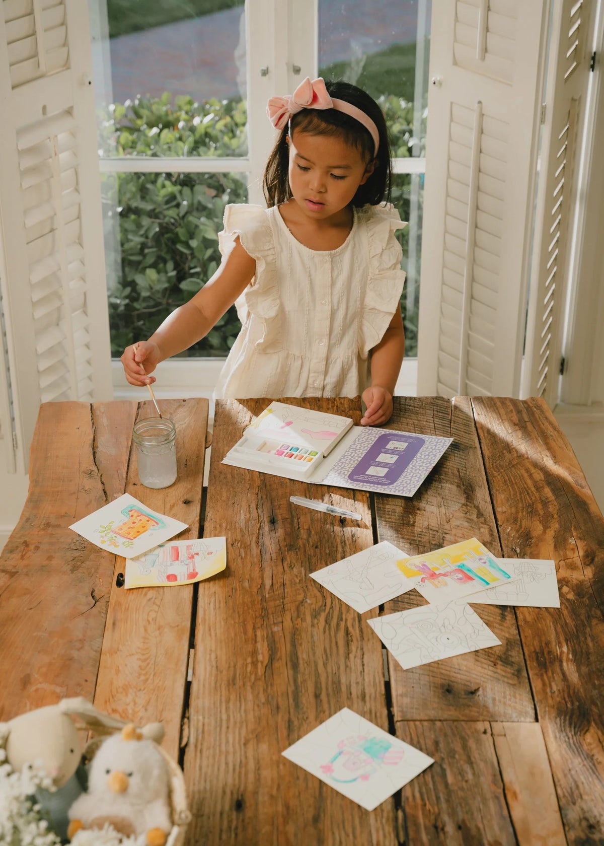 Garden Party Watercolor Painting Book Cover
