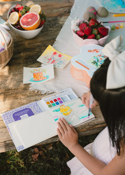Garden Party Watercolor Painting Book Preview #4