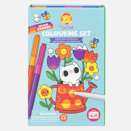 Tomfoolery Toys | Garden Friends Color Change Coloring Set