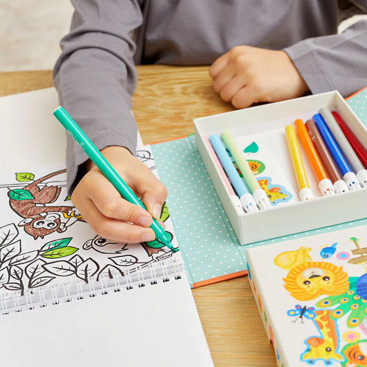 Tomfoolery Toys | Zoo Coloring Set