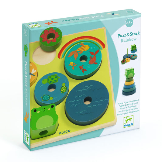 Tomfoolery Toys | Rainbow Puzz & Stack