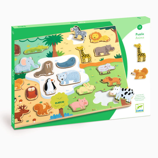 Tomfoolery Toys | Animo Wooden Puzzle