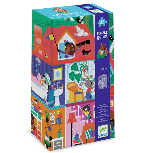 Tomfoolery Toys | Little Buddies' House Giant Floor Puzzle