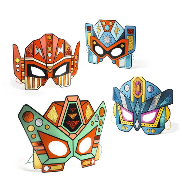 Super Robots Mosaic Masks Kit Cover