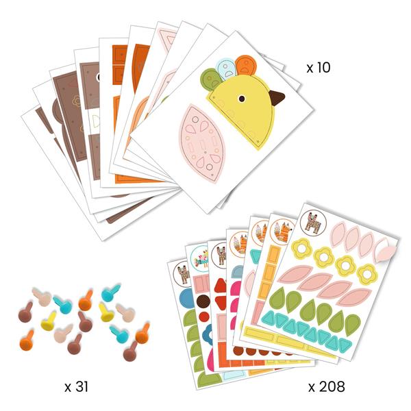 3 Giant Animals Sticker Kits Cover