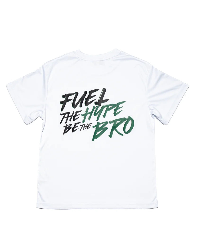 Tomfoolery Toys | HB Stay Hype Tee- white/green