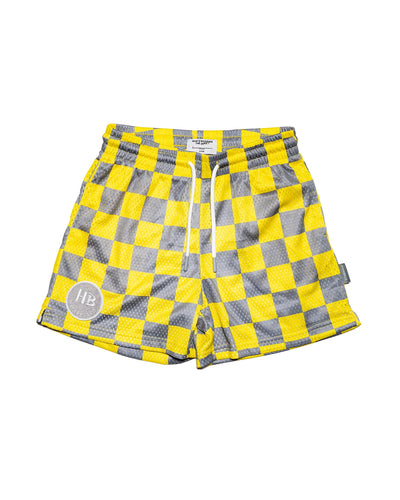 HB Check the Hype Grey/yellow Checker shorts Preview #1