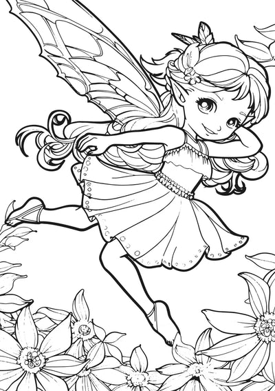Fairyland Fun XXL Coloring Book Preview #3