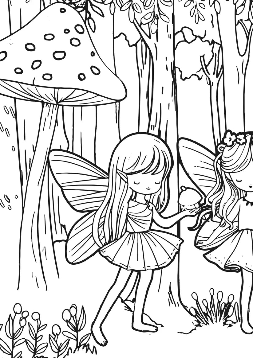 Fairyland Fun XXL Coloring Book Cover