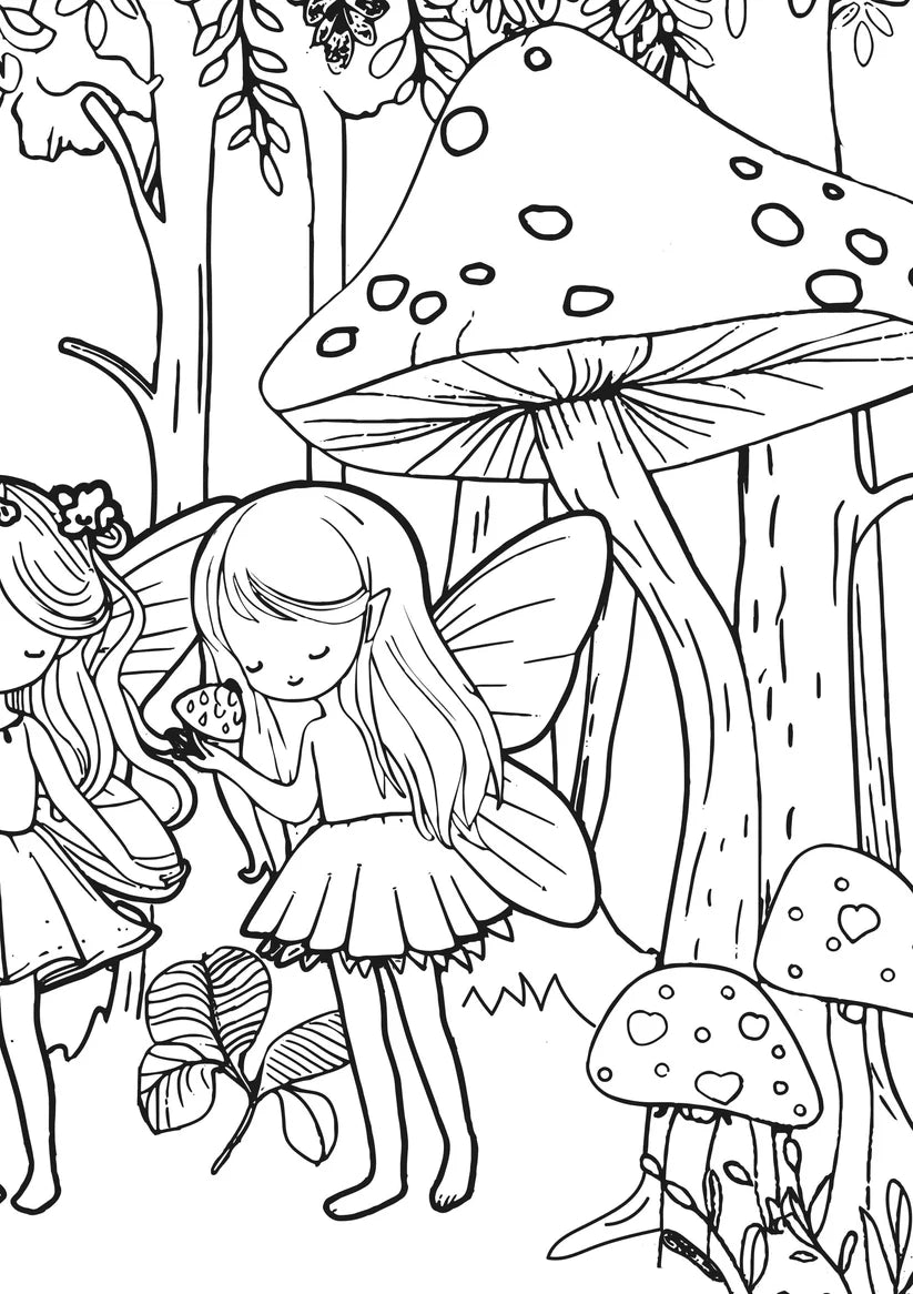 Fairyland Fun XXL Coloring Book Cover