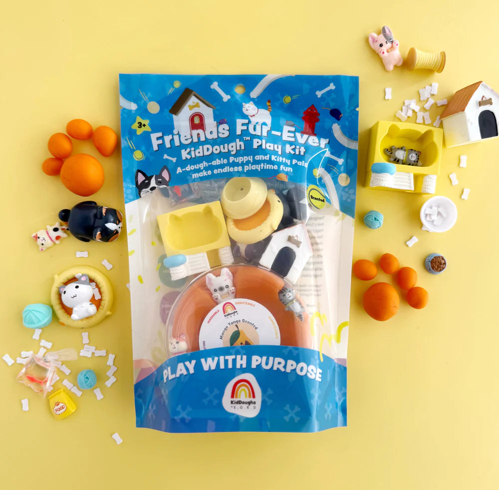 Tomfoolery Toys | Friends Fur-ever KidDough Play Kit