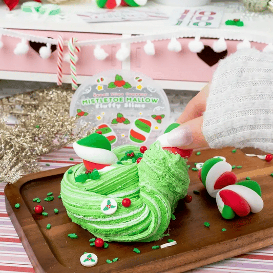 Tomfoolery Toys | Mistletoe Mallow Fluffy Slime