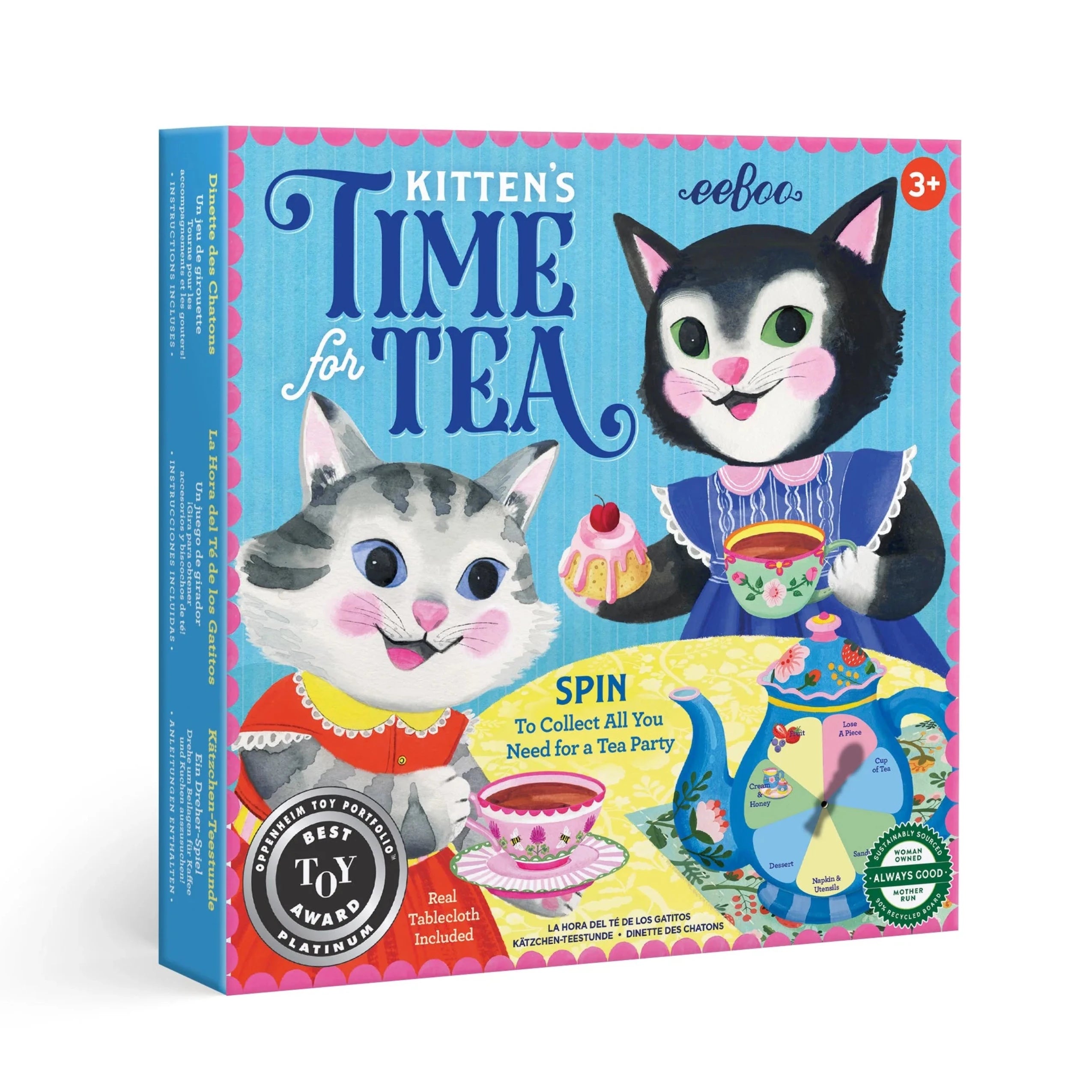 Tomfoolery Toys | Kitten's Time for Tea Spinner Game