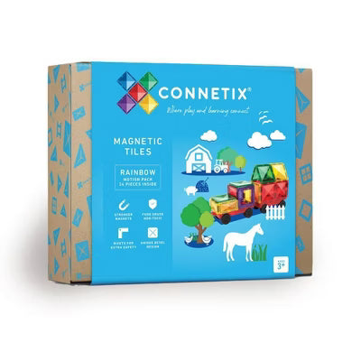 Tomfoolery Toys | Connetix Rainbow Motion pack, 24pc