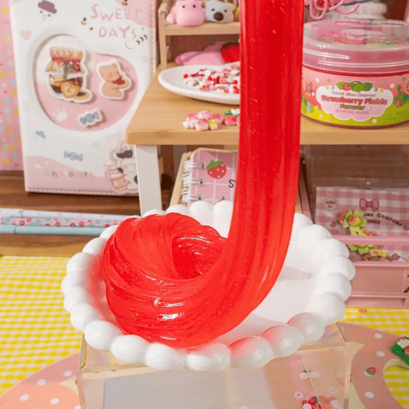 Tomfoolery Toys | Strawberry Fields Forever Glitter Slime