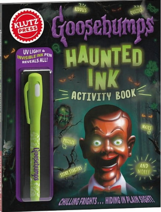 Tomfoolery Toys | Goosebumps Haunted Ink Activity Book